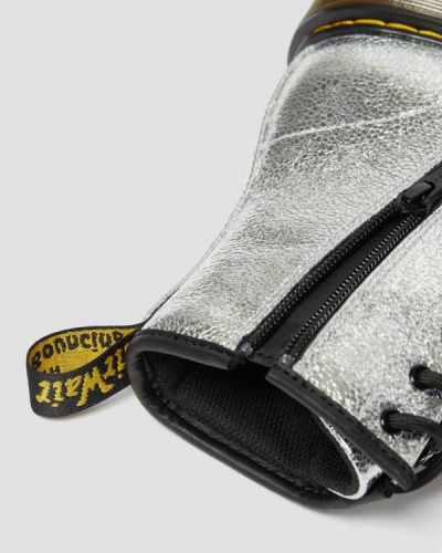 Botas Con Cordones Dr Martens Youth 1460 Crinkle Metallic Para Niños DR6094Q